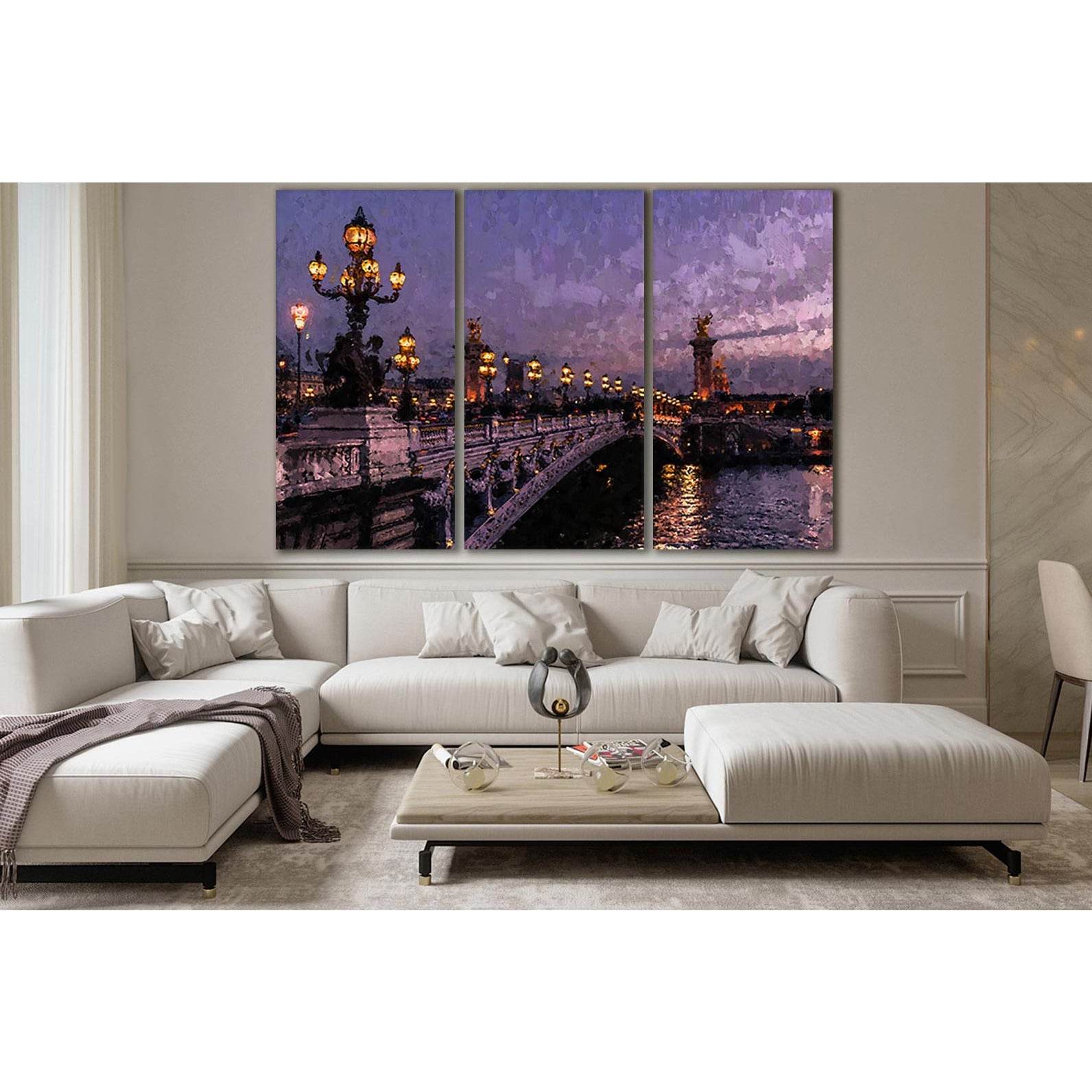 Night Bridge №SL565 Ready to Hang Canvas PrintCanvas art arrives ready to hang, with hanging accessories included and no additional framing required. Every canvas print is hand-crafted, made on-demand at our workshop and expertly stretched around 100% Nor
