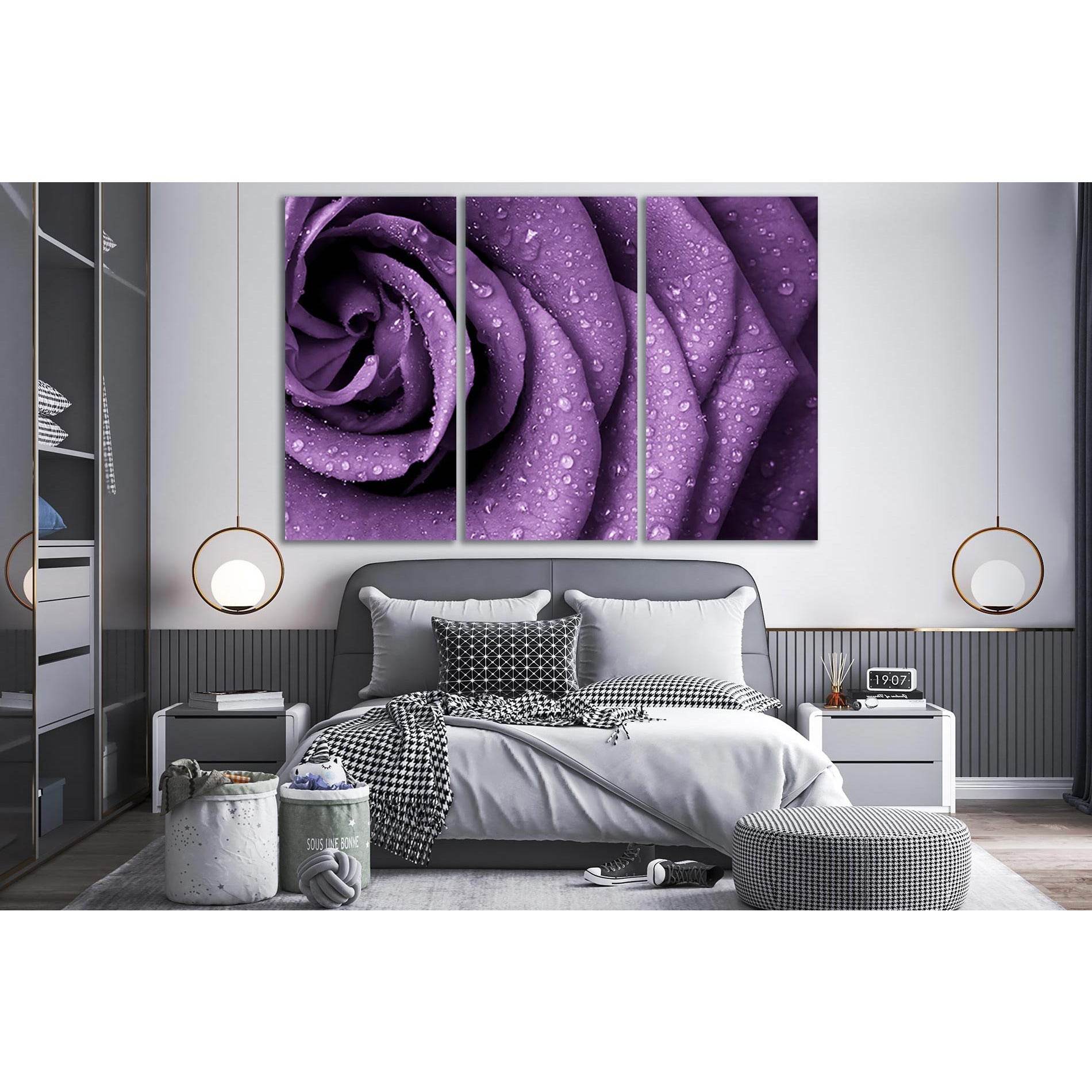 Close Up Of Violet Rose №SL680 Ready to Hang Canvas PrintCanvas art arrives ready to hang, with hanging accessories included and no additional framing required. Every canvas print is hand-crafted, made on-demand at our workshop and expertly stretched arou
