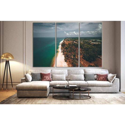 Birds Eye View Of The Beach №SL152 Ready to Hang Canvas PrintCanvas art arrives ready to hang, with hanging accessories included and no additional framing required. Every canvas print is hand-crafted, made on-demand at our workshop and expertly stretched
