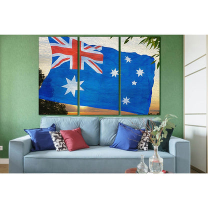 Australian Flag Oil On Canvas №SL1204 Ready to Hang Canvas PrintCanvas art arrives ready to hang, with hanging accessories included and no additional framing required. Every canvas print is hand-crafted, made on-demand at our workshop and expertly stretch