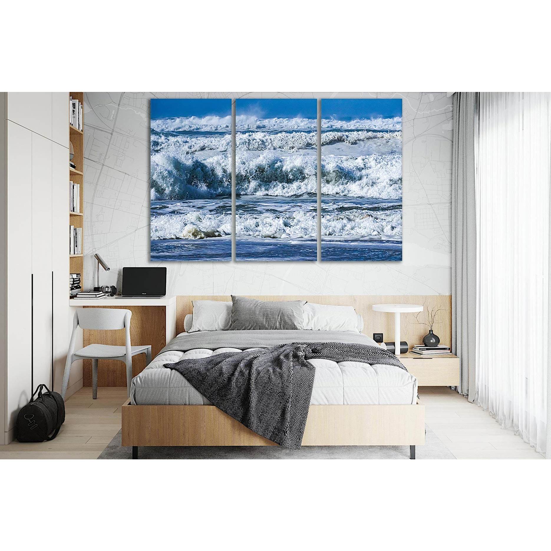 Raging Ocean Waves №SL184 Ready to Hang Canvas PrintCanvas art arrives ready to hang, with hanging accessories included and no additional framing required. Every canvas print is hand-crafted, made on-demand at our workshop and expertly stretched around 10