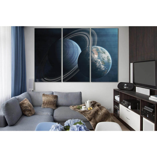 Two Planets Near Each Other №SL988 Ready to Hang Canvas PrintCanvas art arrives ready to hang, with hanging accessories included and no additional framing required. Every canvas print is hand-crafted, made on-demand at our workshop and expertly stretched