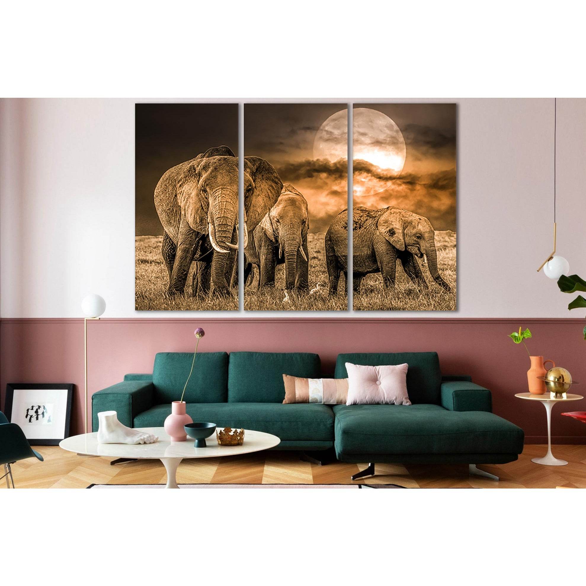 Group Of African Elephants №SL1048 Ready to Hang Canvas PrintCanvas art arrives ready to hang, with hanging accessories included and no additional framing required. Every canvas print is hand-crafted, made on-demand at our workshop and expertly stretched