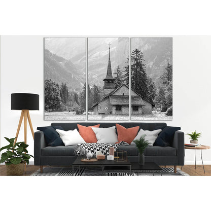 Church In The Mountains Black And White №SL832 Ready to Hang Canvas PrintCanvas art arrives ready to hang, with hanging accessories included and no additional framing required. Every canvas print is hand-crafted, made on-demand at our workshop and expertl