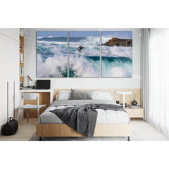 Surfer On The Blue Wave №SL177 Ready to Hang Canvas PrintCanvas art arrives ready to hang, with hanging accessories included and no additional framing required. Every canvas print is hand-crafted, made on-demand at our workshop and expertly stretched arou