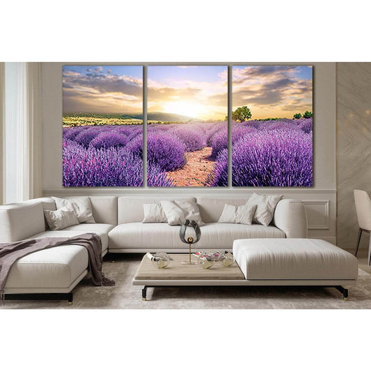 Lavender Field At Sunset №SL669 Ready to Hang Canvas PrintCanvas art arrives ready to hang, with hanging accessories included and no additional framing required. Every canvas print is hand-crafted, made on-demand at our workshop and expertly stretched aro