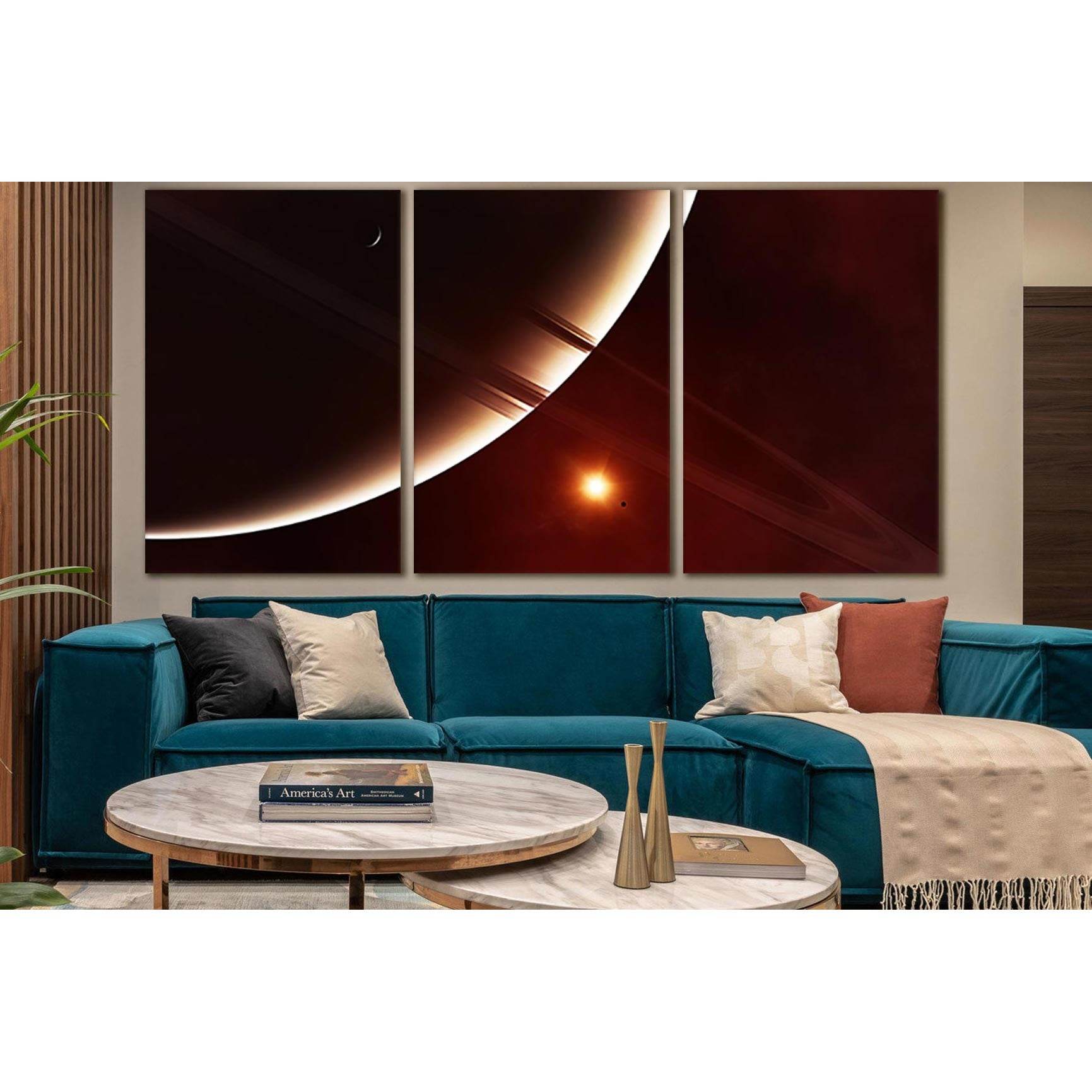 Planet Saturn №SL958 Ready to Hang Canvas PrintCanvas art arrives ready to hang, with hanging accessories included and no additional framing required. Every canvas print is hand-crafted, made on-demand at our workshop and expertly stretched around 100% No