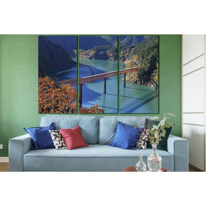 Railway Bridge Across The River №SL1093 Ready to Hang Canvas PrintCanvas art arrives ready to hang, with hanging accessories included and no additional framing required. Every canvas print is hand-crafted, made on-demand at our workshop and expertly stret