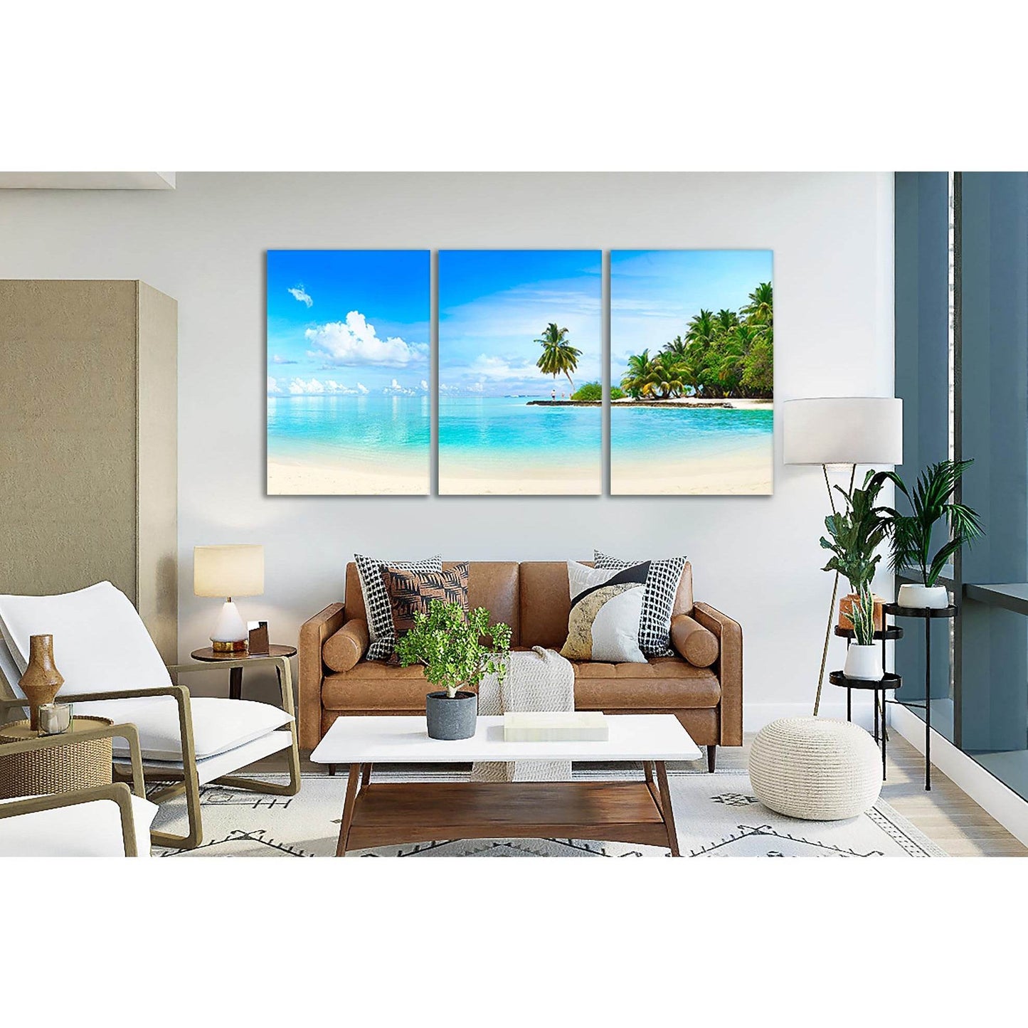 Beach And Turquoise Ocean №SL61 Ready to Hang Canvas PrintCanvas art arrives ready to hang, with hanging accessories included and no additional framing required. Every canvas print is hand-crafted, made on-demand at our workshop and expertly stretched aro