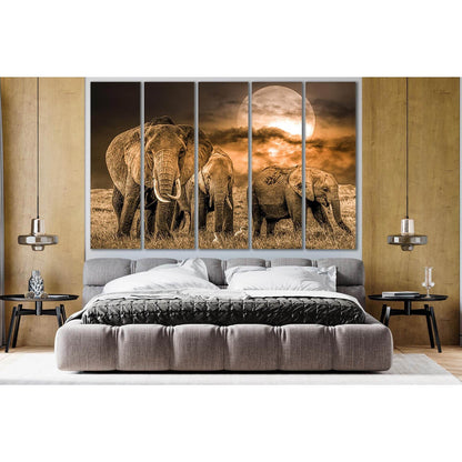 Group Of African Elephants №SL1048 Ready to Hang Canvas PrintCanvas art arrives ready to hang, with hanging accessories included and no additional framing required. Every canvas print is hand-crafted, made on-demand at our workshop and expertly stretched