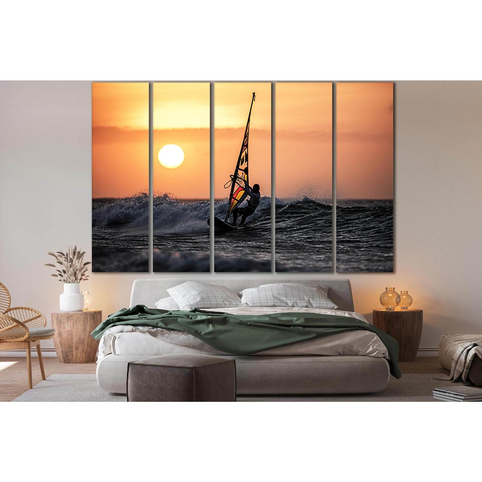 Windsurfing In The Sunset №SL933 Ready to Hang Canvas PrintCanvas art arrives ready to hang, with hanging accessories included and no additional framing required. Every canvas print is hand-crafted, made on-demand at our workshop and expertly stretched ar