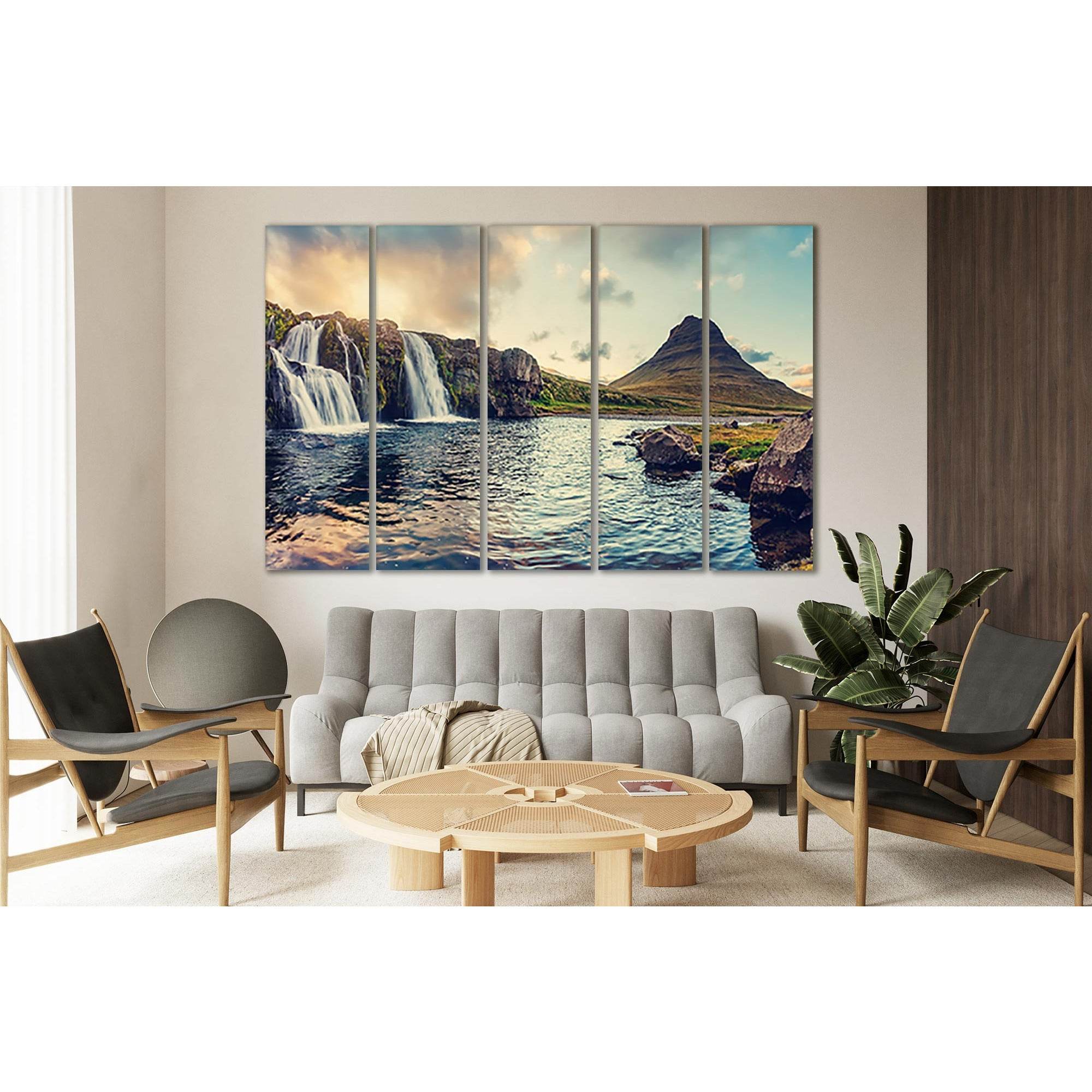 Waterfall And Kirkjufell Mountain №Sl12 Ready to Hang Canvas PrintCanvas art arrives ready to hang, with hanging accessories included and no additional framing required. Every canvas print is hand-crafted, made on-demand at our workshop and expertly stret