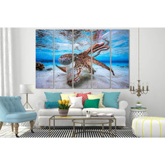 Octopus Underwater World №SL1021 Ready to Hang Canvas PrintCanvas art arrives ready to hang, with hanging accessories included and no additional framing required. Every canvas print is hand-crafted, made on-demand at our workshop and expertly stretched ar