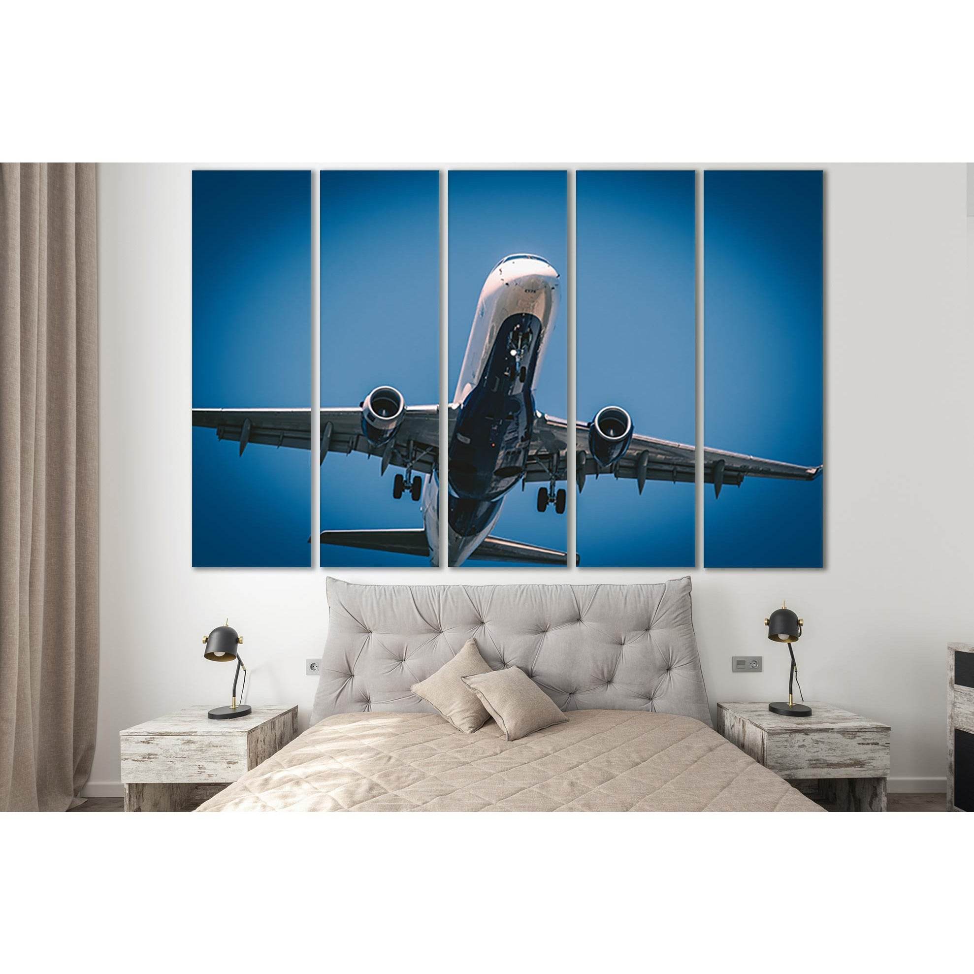 Airplane Under Blue Sky №SL768 Ready to Hang Canvas PrintCanvas art arrives ready to hang, with hanging accessories included and no additional framing required. Every canvas print is hand-crafted, made on-demand at our workshop and expertly stretched arou