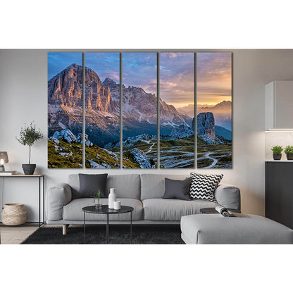 Gray Mountains At Sunset №SL1580 Ready to Hang Canvas PrintCanvas art arrives ready to hang, with hanging accessories included and no additional framing required. Every canvas print is hand-crafted, made on-demand at our workshop and expertly stretched ar