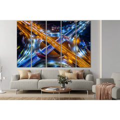 Aerial View Of The Highway At Night №SL368 Ready to Hang Canvas PrintCanvas art arrives ready to hang, with hanging accessories included and no additional framing required. Every canvas print is hand-crafted, made on-demand at our workshop and expertly st