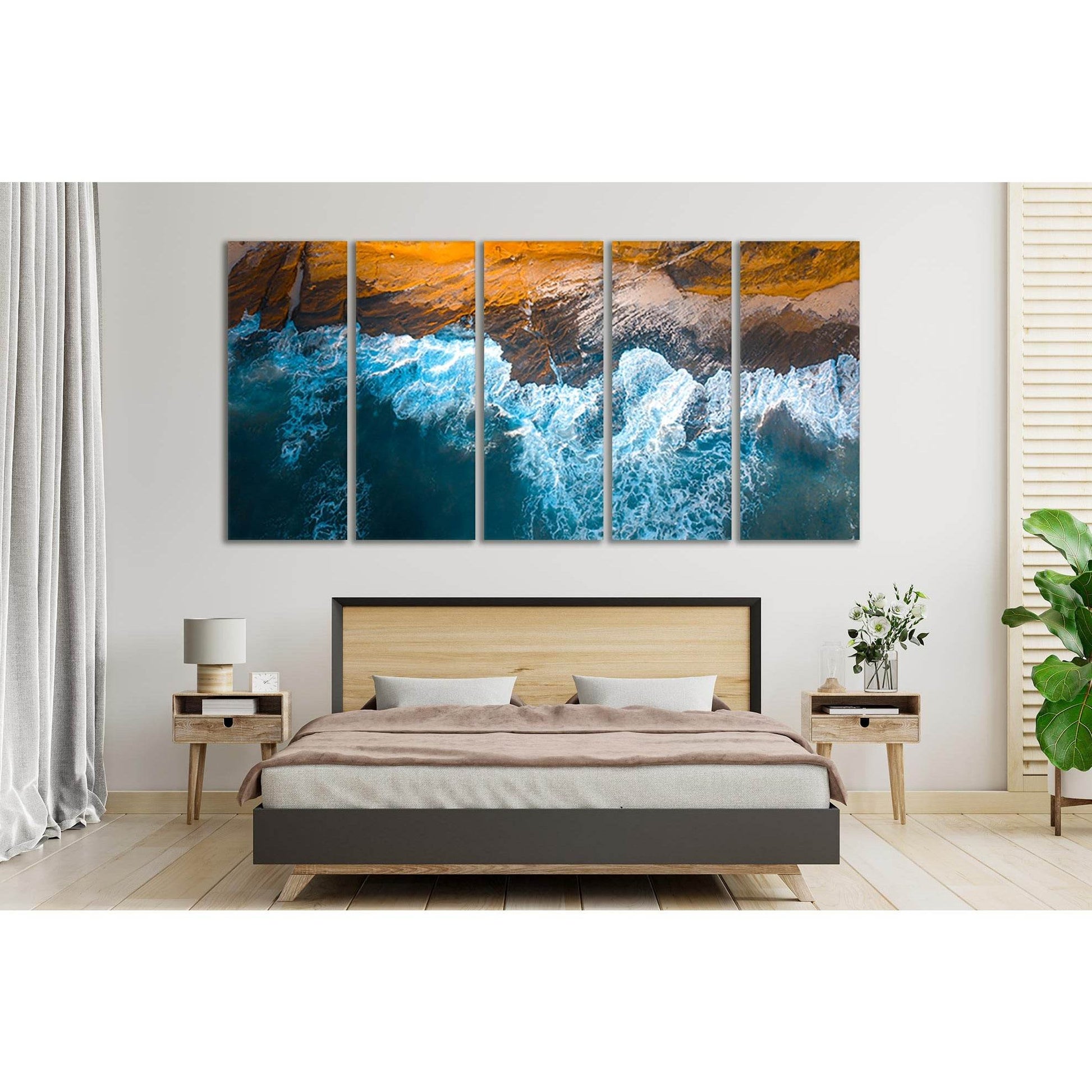 Sea Breaks Into The Stones №SL43 Ready to Hang Canvas PrintCanvas art arrives ready to hang, with hanging accessories included and no additional framing required. Every canvas print is hand-crafted, made on-demand at our workshop and expertly stretched ar