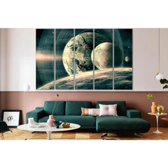 Distant Alien Planets №SL966 Ready to Hang Canvas PrintCanvas art arrives ready to hang, with hanging accessories included and no additional framing required. Every canvas print is hand-crafted, made on-demand at our workshop and expertly stretched around