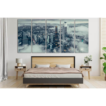 Mystical Clouds Above The City №SL327 Ready to Hang Canvas PrintCanvas art arrives ready to hang, with hanging accessories included and no additional framing required. Every canvas print is hand-crafted, made on-demand at our workshop and expertly stretch