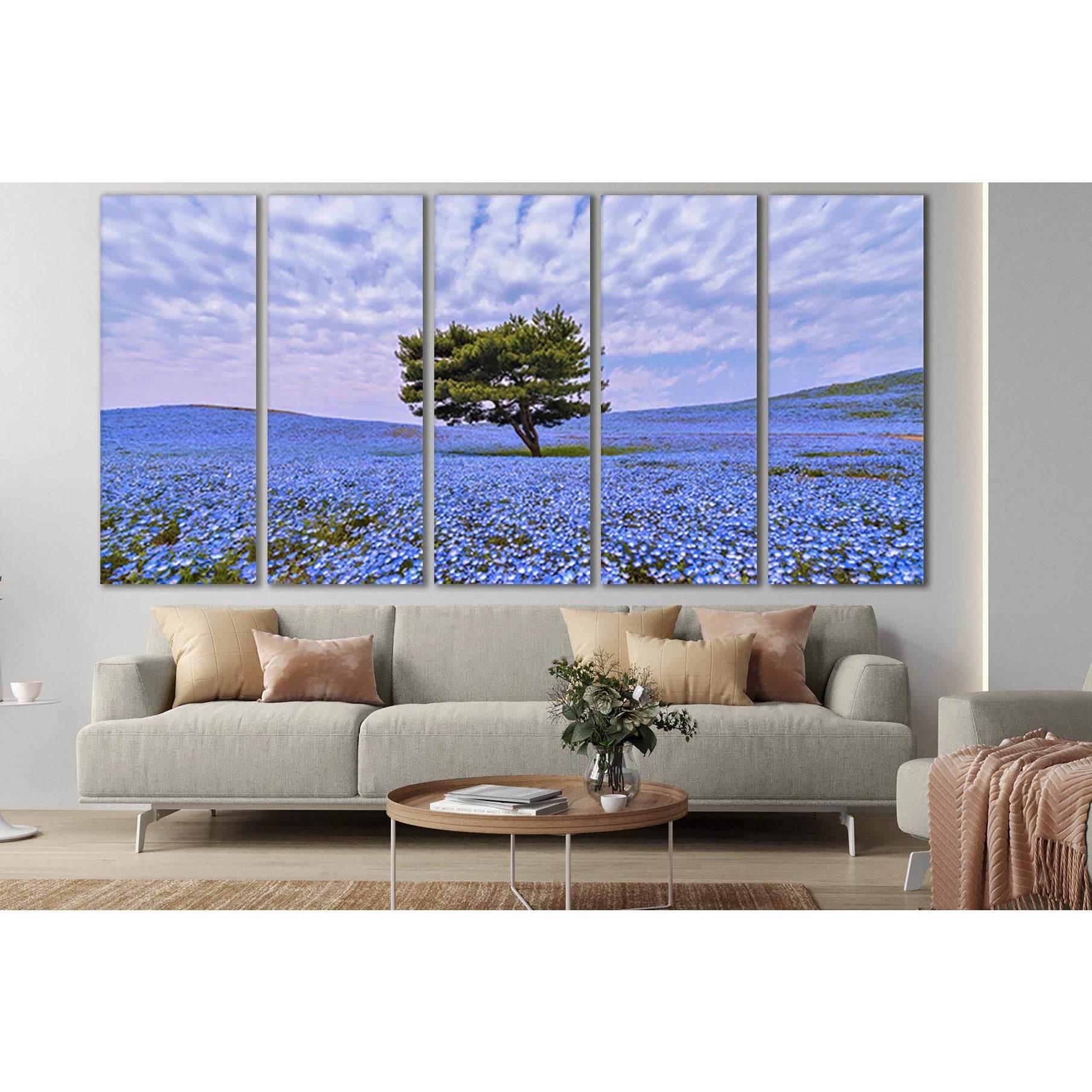 Lone Tree In Flower Field №SL809 Ready to Hang Canvas PrintCanvas art arrives ready to hang, with hanging accessories included and no additional framing required. Every canvas print is hand-crafted, made on-demand at our workshop and expertly stretched ar