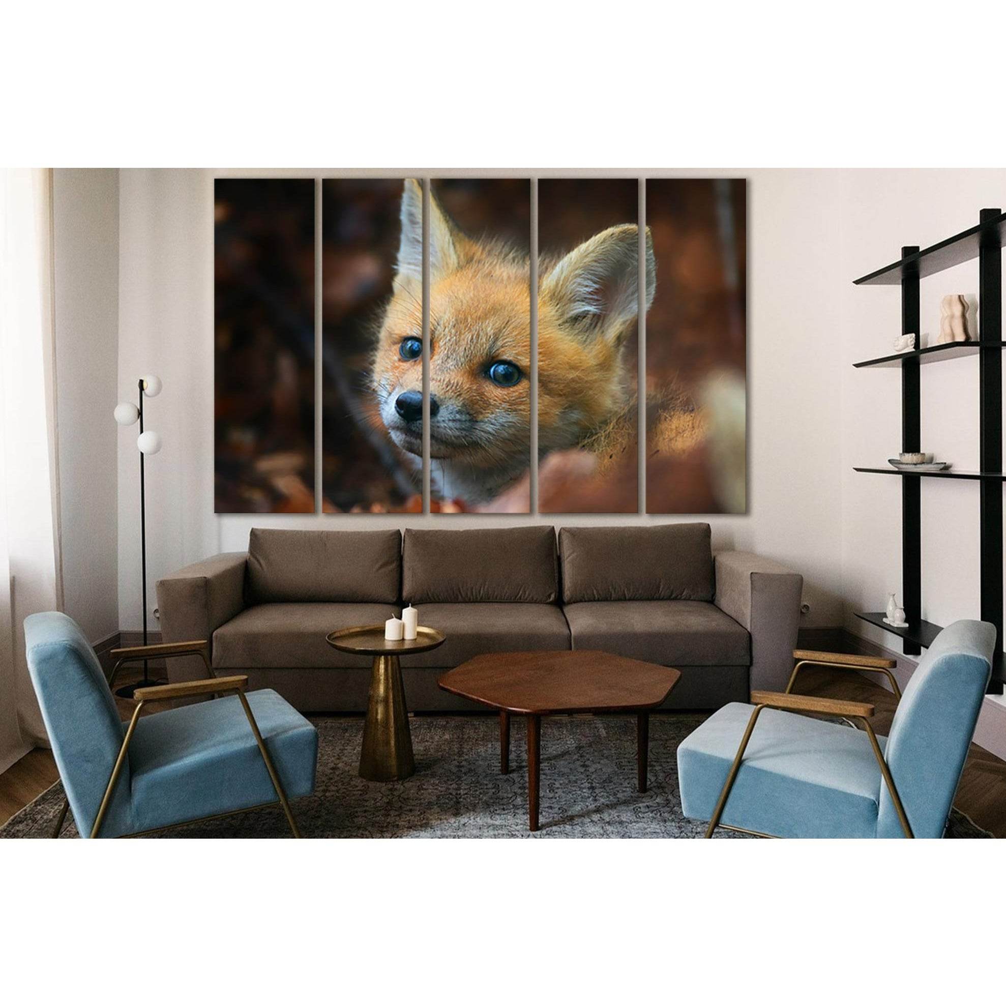 Little Fox Portrait №SL1527 Ready to Hang Canvas PrintCanvas art arrives ready to hang, with hanging accessories included and no additional framing required. Every canvas print is hand-crafted, made on-demand at our workshop and expertly stretched around