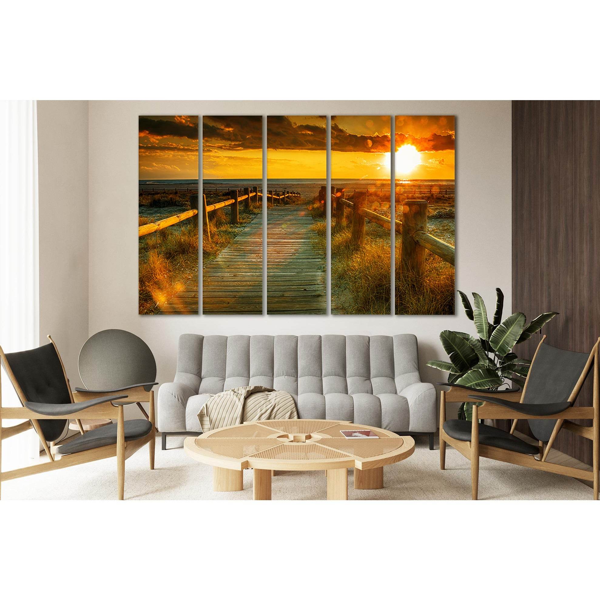 Sunset Beach №SL148 Ready to Hang Canvas PrintCanvas art arrives ready to hang, with hanging accessories included and no additional framing required. Every canvas print is hand-crafted, made on-demand at our workshop and expertly stretched around 100% Nor