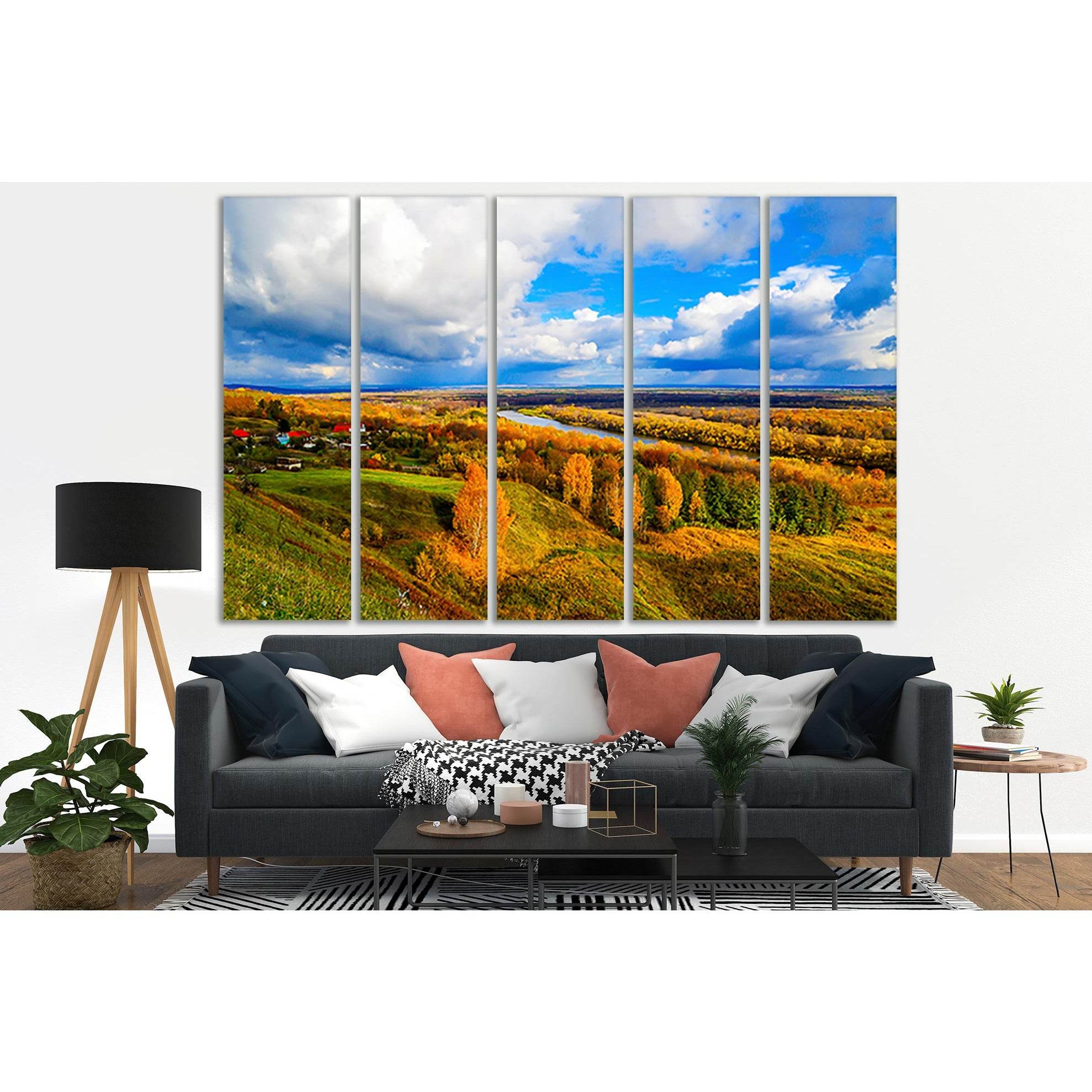 Autumn Forest In River Valley №SL647 Ready to Hang Canvas PrintCanvas art arrives ready to hang, with hanging accessories included and no additional framing required. Every canvas print is hand-crafted, made on-demand at our workshop and expertly stretche