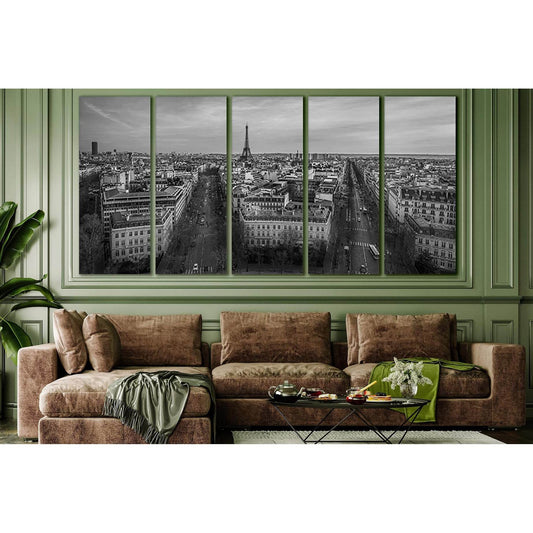 Paris Black And White Panorama №SL837 Ready to Hang Canvas PrintCanvas art arrives ready to hang, with hanging accessories included and no additional framing required. Every canvas print is hand-crafted, made on-demand at our workshop and expertly stretch