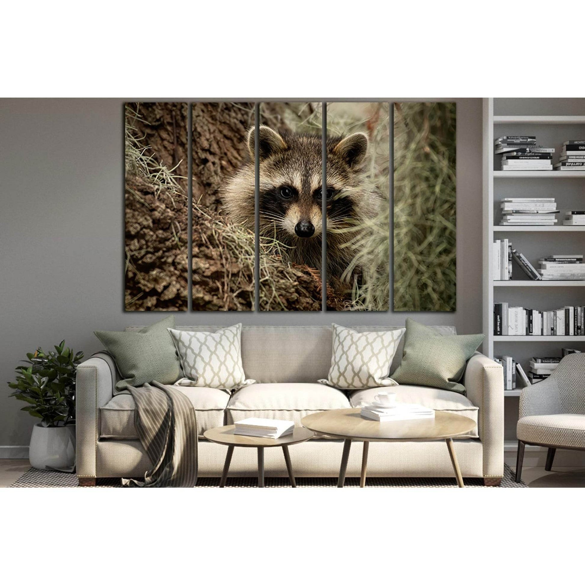 Beautiful Cute Raccoon №SL1532 Ready to Hang Canvas PrintCanvas art arrives ready to hang, with hanging accessories included and no additional framing required. Every canvas print is hand-crafted, made on-demand at our workshop and expertly stretched arou