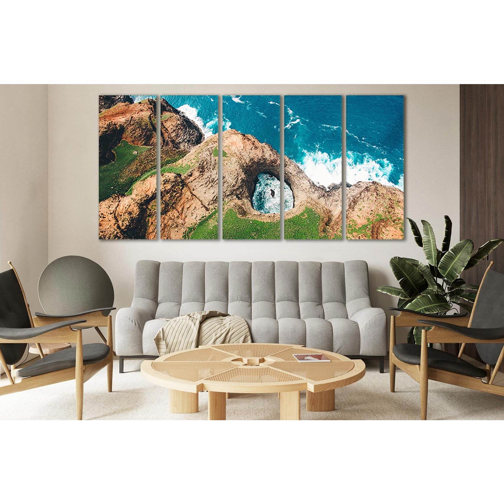 Aerial Landscape Rocky Ocean Shore №SL204 Ready to Hang Canvas PrintCanvas art arrives ready to hang, with hanging accessories included and no additional framing required. Every canvas print is hand-crafted, made on-demand at our workshop and expertly str