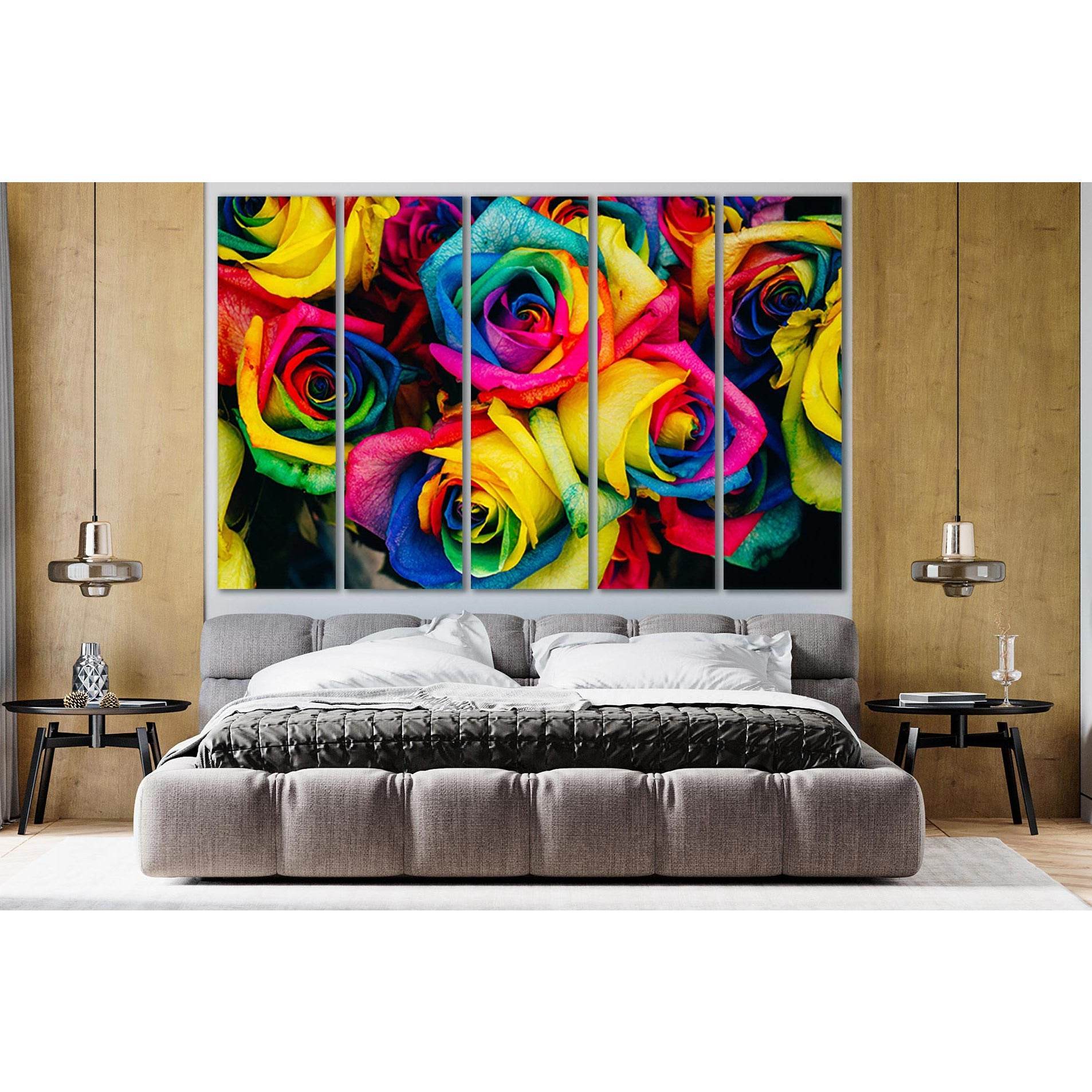 Background Of Colored Roses №SL700 Ready to Hang Canvas PrintCanvas art arrives ready to hang, with hanging accessories included and no additional framing required. Every canvas print is hand-crafted, made on-demand at our workshop and expertly stretched