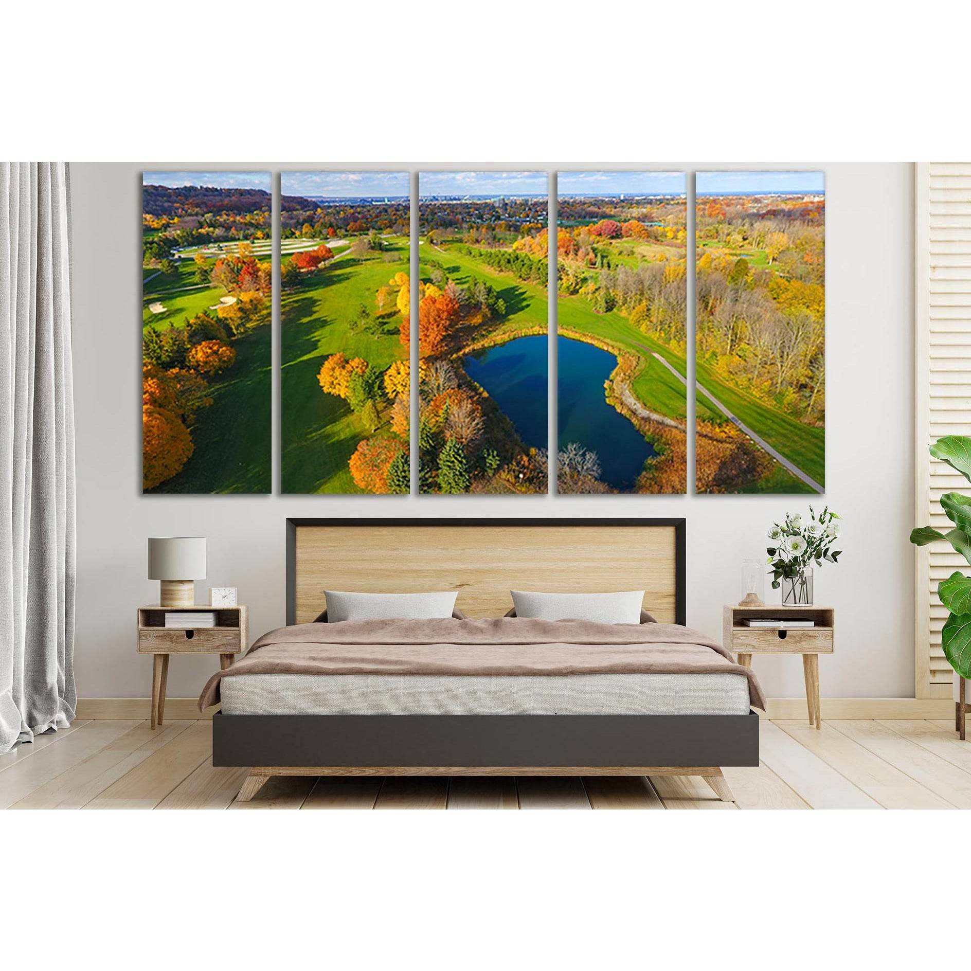 Golf Course In Hamilton On A Sunny Autumn №SL662 Ready to Hang Canvas PrintCanvas art arrives ready to hang, with hanging accessories included and no additional framing required. Every canvas print is hand-crafted, made on-demand at our workshop and exper