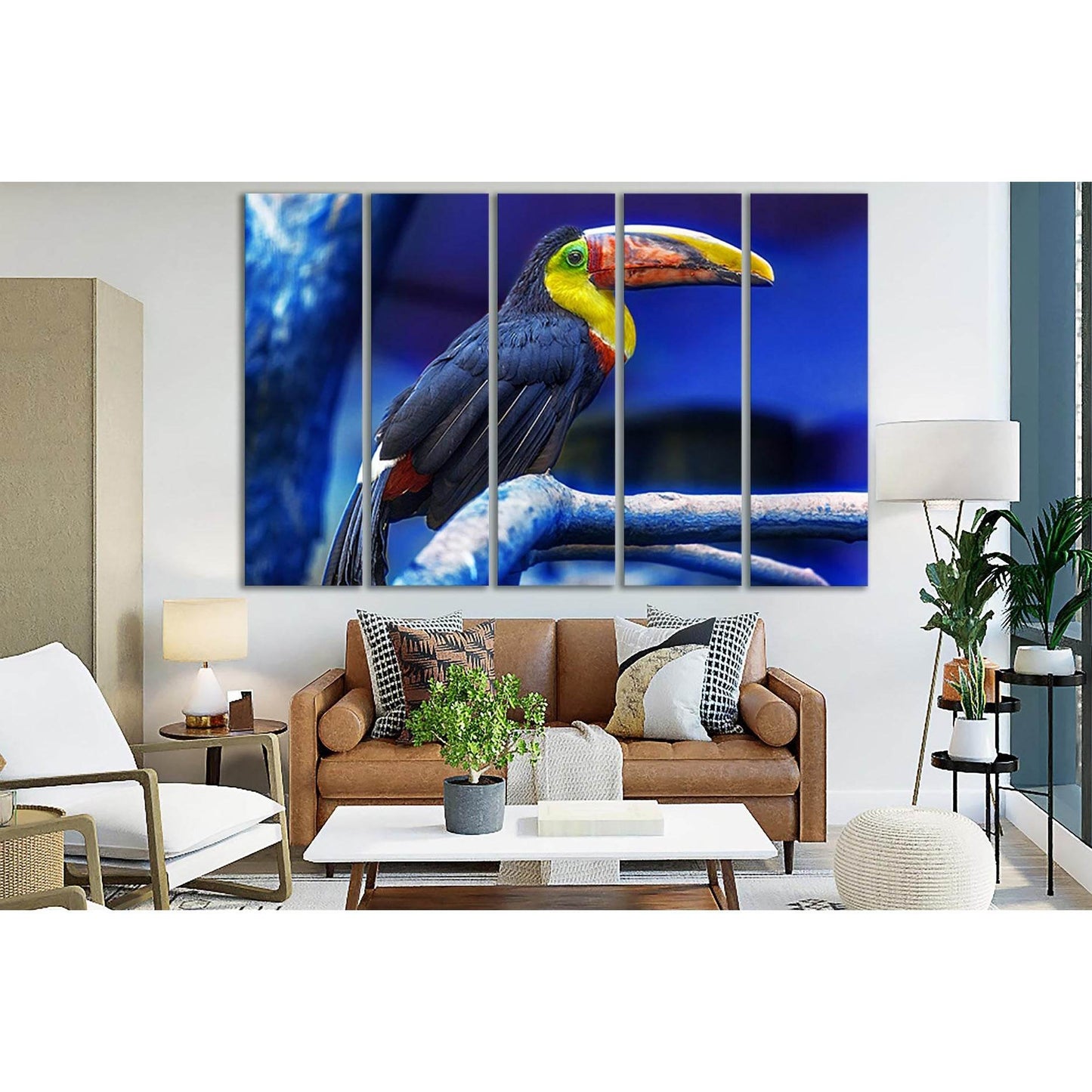 Exotic Birds Toucan №SL1525 Ready to Hang Canvas PrintCanvas art arrives ready to hang, with hanging accessories included and no additional framing required. Every canvas print is hand-crafted, made on-demand at our workshop and expertly stretched around