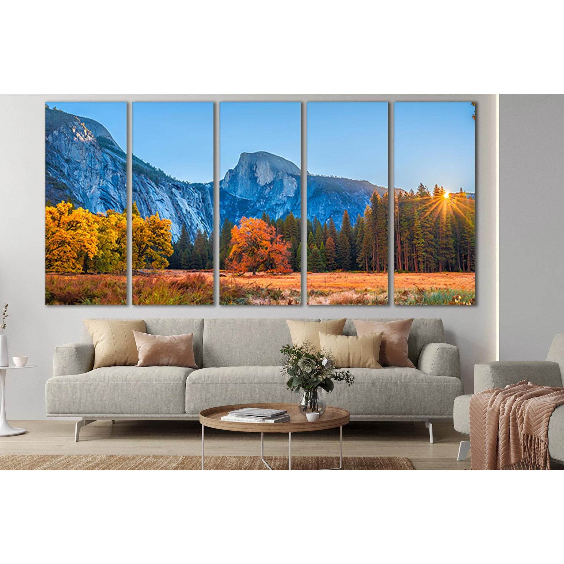 Autumn Yosemite Rock Landscape №SL642 Ready to Hang Canvas PrintCanvas art arrives ready to hang, with hanging accessories included and no additional framing required. Every canvas print is hand-crafted, made on-demand at our workshop and expertly stretch