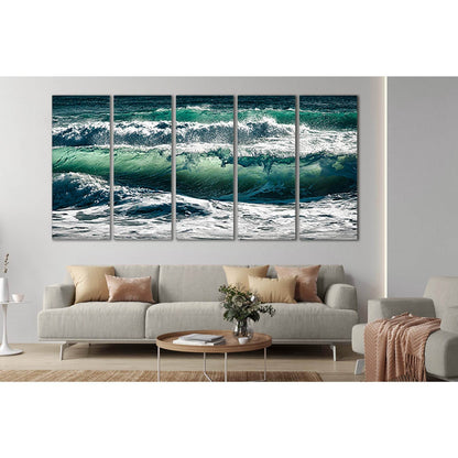 Turquoise Sea Waves №SL85 Ready to Hang Canvas PrintCanvas art arrives ready to hang, with hanging accessories included and no additional framing required. Every canvas print is hand-crafted, made on-demand at our workshop and expertly stretched around 10