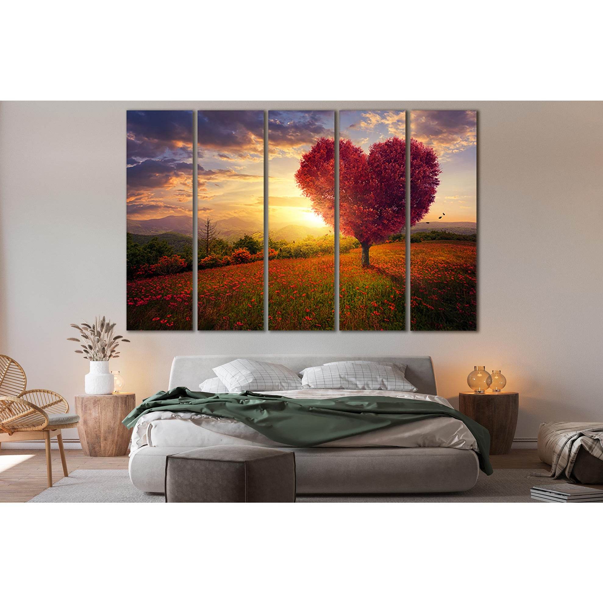 Love Tree Beautiful Sunset №SL233 Ready to Hang Canvas PrintCanvas art arrives ready to hang, with hanging accessories included and no additional framing required. Every canvas print is hand-crafted, made on-demand at our workshop and expertly stretched a