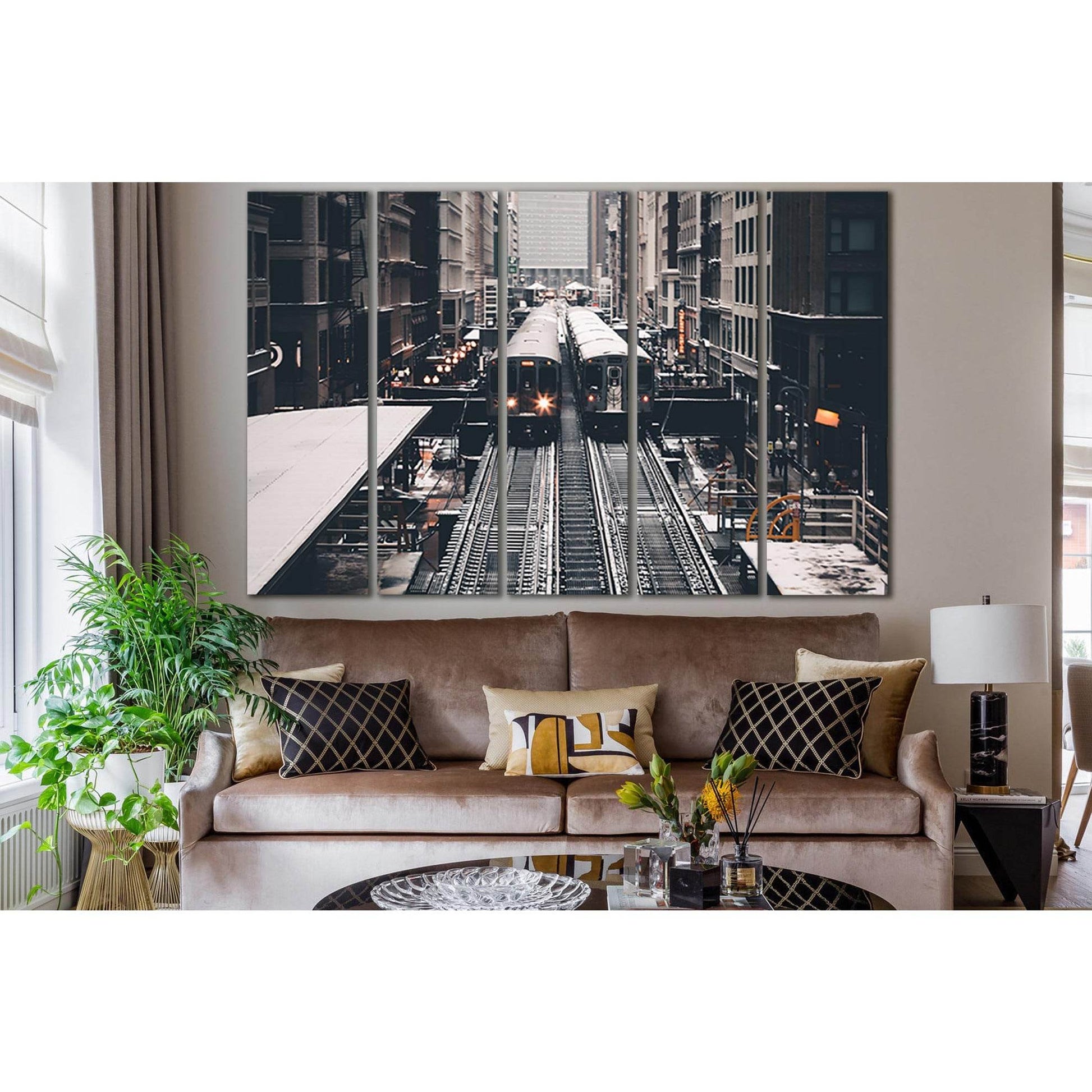 Train At Subway Station №SL1423 Ready to Hang Canvas PrintCanvas art arrives ready to hang, with hanging accessories included and no additional framing required. Every canvas print is hand-crafted, made on-demand at our workshop and expertly stretched aro