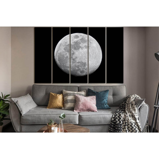 Moon Close Up Black And White №SL846 Ready to Hang Canvas PrintCanvas art arrives ready to hang, with hanging accessories included and no additional framing required. Every canvas print is hand-crafted, made on-demand at our workshop and expertly stretche