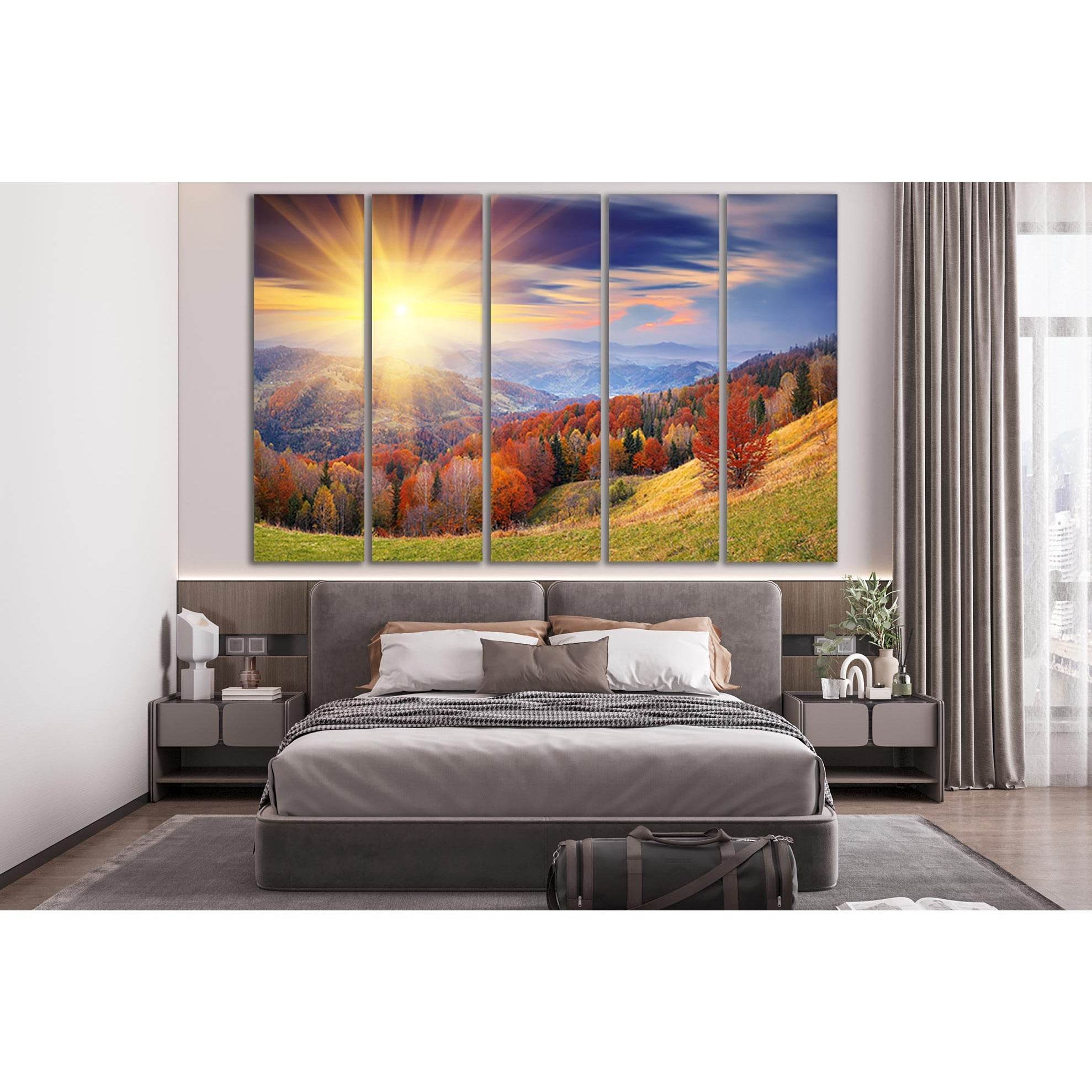Mountain Forest At Sunset №SL248 Ready to Hang Canvas PrintCanvas art arrives ready to hang, with hanging accessories included and no additional framing required. Every canvas print is hand-crafted, made on-demand at our workshop and expertly stretched ar