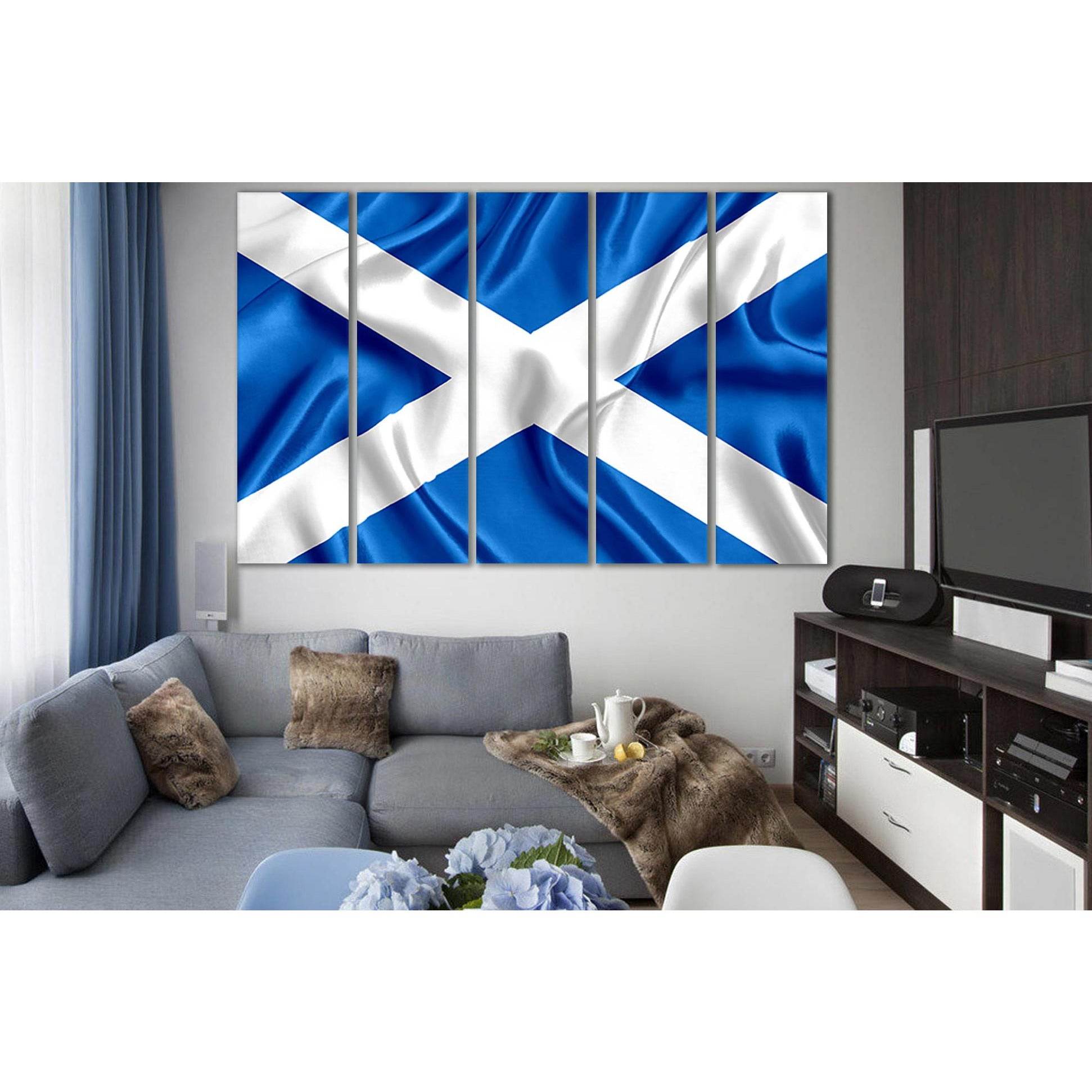 Flag Of Scotland №SL1194 Ready to Hang Canvas PrintCanvas art arrives ready to hang, with hanging accessories included and no additional framing required. Every canvas print is hand-crafted, made on-demand at our workshop and expertly stretched around 100