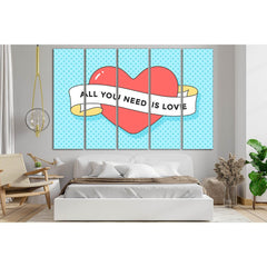All You Need Is Love Pop Art №SL550 Ready to Hang Canvas PrintCanvas art arrives ready to hang, with hanging accessories included and no additional framing required. Every canvas print is hand-crafted, made on-demand at our workshop and expertly stretched