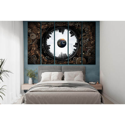 Metal Gear Mechanism №SL1451 Ready to Hang Canvas PrintCanvas art arrives ready to hang, with hanging accessories included and no additional framing required. Every canvas print is hand-crafted, made on-demand at our workshop and expertly stretched around