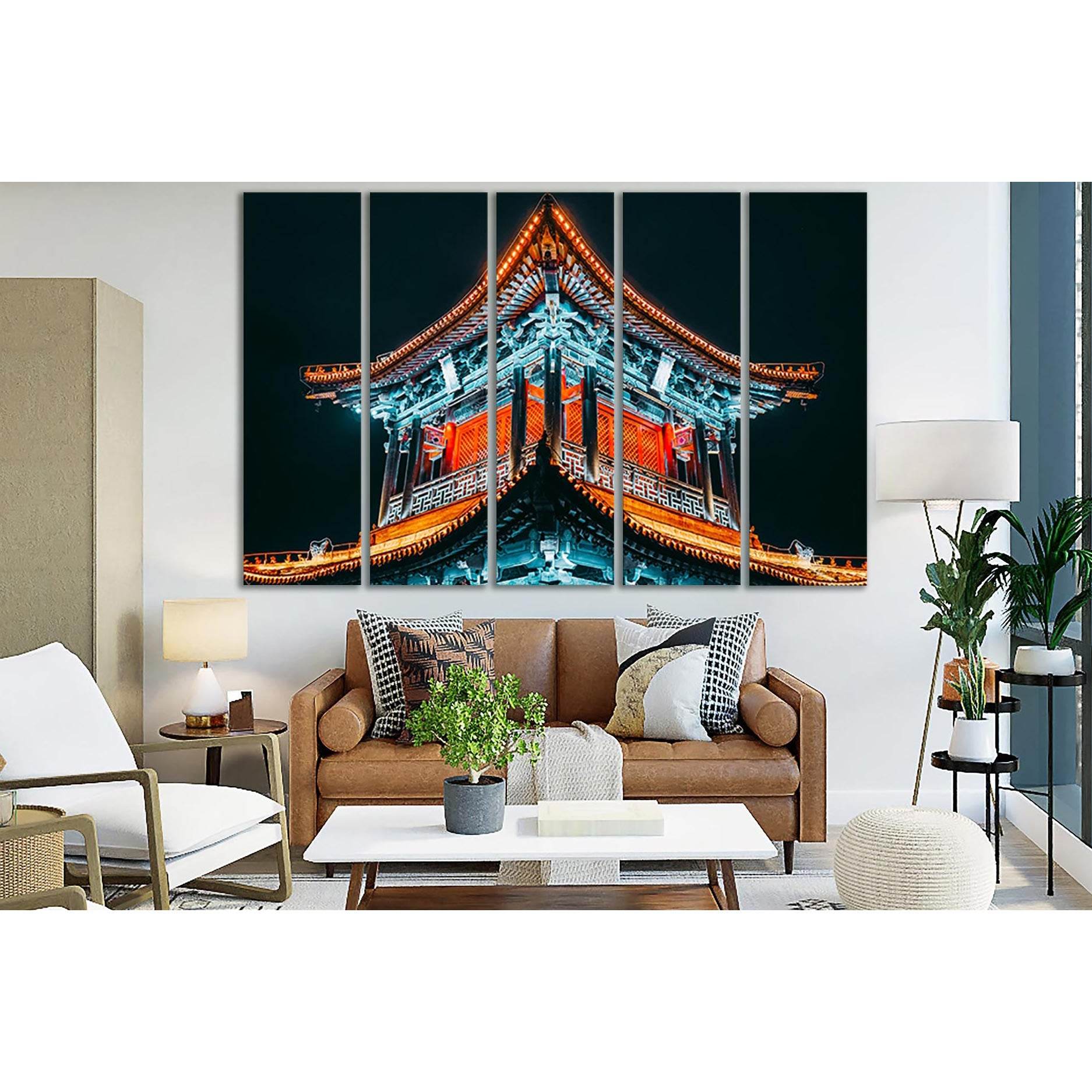 Lighted Temple At Night №SL1409 Ready to Hang Canvas PrintCanvas art arrives ready to hang, with hanging accessories included and no additional framing required. Every canvas print is hand-crafted, made on-demand at our workshop and expertly stretched aro