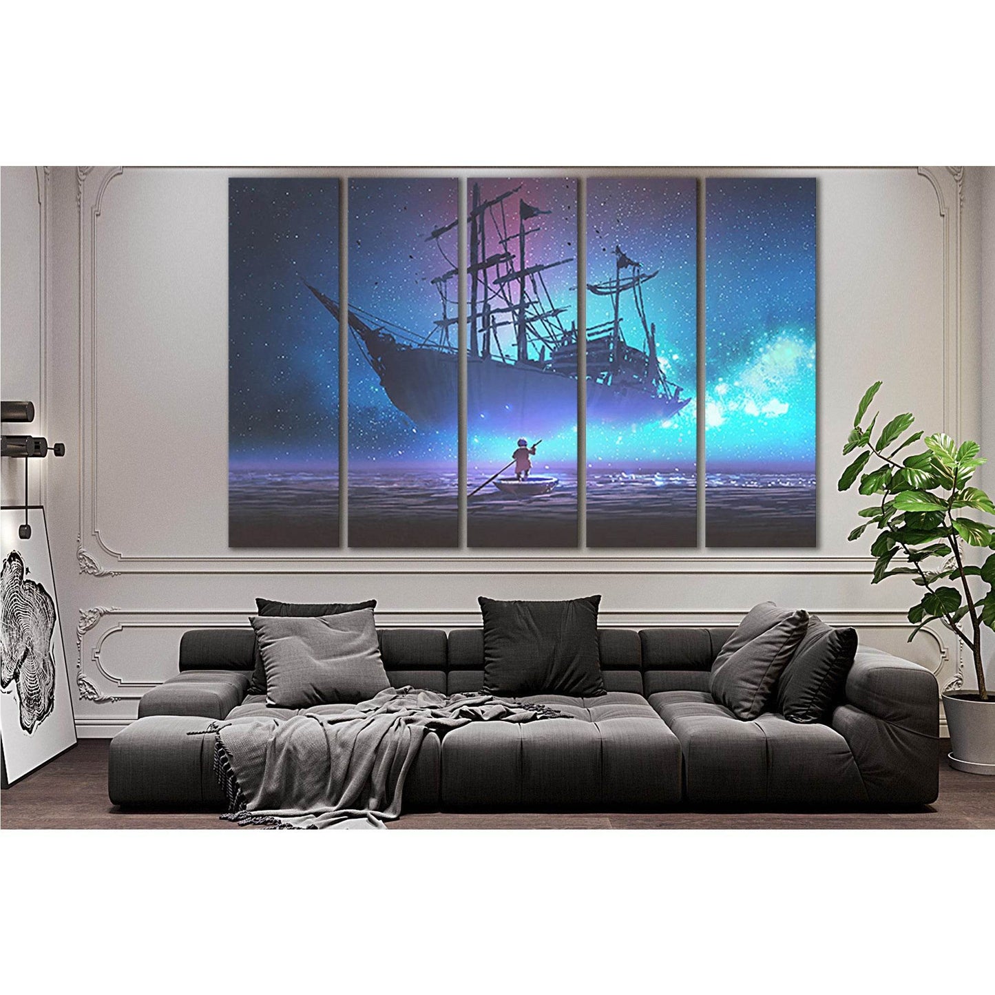 Little Boy And Fairy Ship №SL1255 Ready to Hang Canvas PrintCanvas art arrives ready to hang, with hanging accessories included and no additional framing required. Every canvas print is hand-crafted, made on-demand at our workshop and expertly stretched a