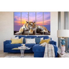 Tiger Resting On A Log №SL1034 Ready to Hang Canvas PrintCanvas art arrives ready to hang, with hanging accessories included and no additional framing required. Every canvas print is hand-crafted, made on-demand at our workshop and expertly stretched arou