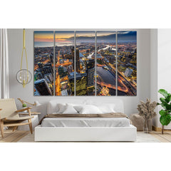 Skyscrapers Evening Melbourne Australia №SL346 Ready to Hang Canvas PrintCanvas art arrives ready to hang, with hanging accessories included and no additional framing required. Every canvas print is hand-crafted, made on-demand at our workshop and expertl