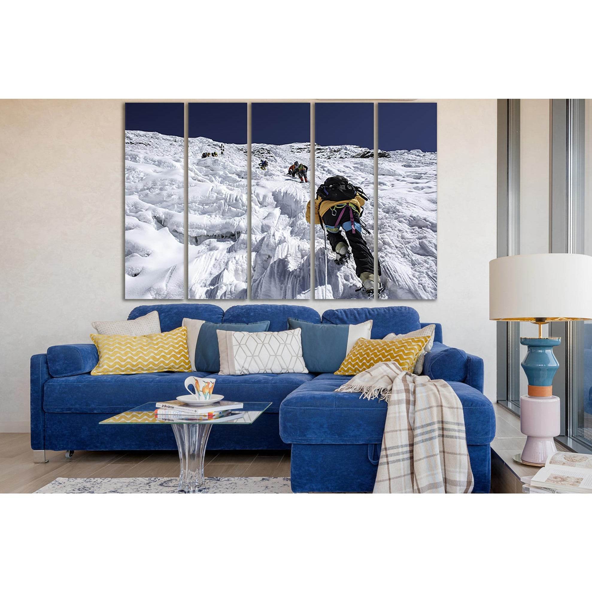 Mountaineering Himalaja Mountains №SL895 Ready to Hang Canvas PrintCanvas art arrives ready to hang, with hanging accessories included and no additional framing required. Every canvas print is hand-crafted, made on-demand at our workshop and expertly stre