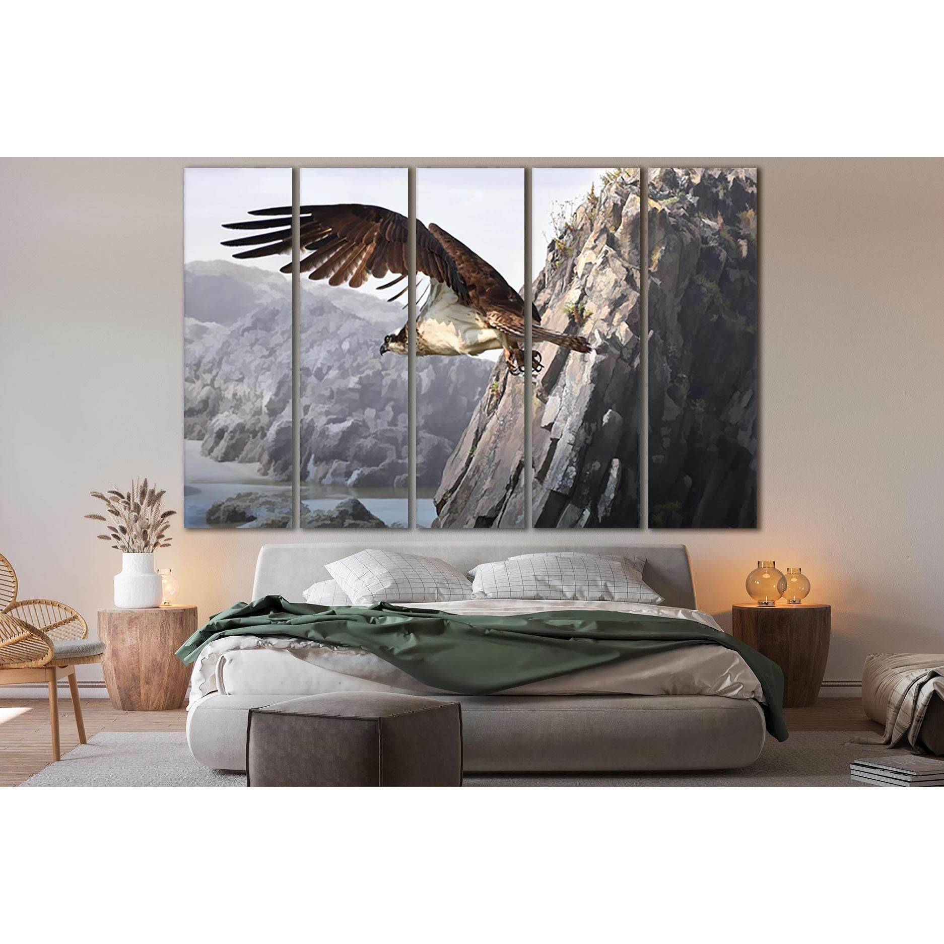 HawkI In Flight №SL994 Ready to Hang Canvas PrintCanvas art arrives ready to hang, with hanging accessories included and no additional framing required. Every canvas print is hand-crafted, made on-demand at our workshop and expertly stretched around 100%