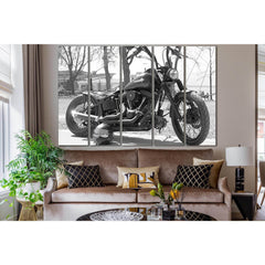 Black Harley №SL854 Ready to Hang Canvas PrintCanvas art arrives ready to hang, with hanging accessories included and no additional framing required. Every canvas print is hand-crafted, made on-demand at our workshop and expertly stretched around 100% Nor