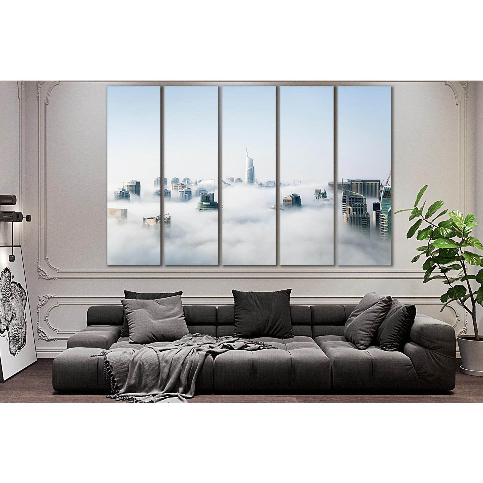 Foggy Morning View Of Cityscape №SL325 Ready to Hang Canvas PrintCanvas art arrives ready to hang, with hanging accessories included and no additional framing required. Every canvas print is hand-crafted, made on-demand at our workshop and expertly stretc